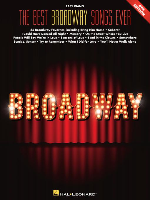 Cover image for Best Broadway Songs Ever  Songbook